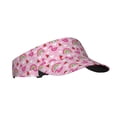 thumbnail image 1 of Kdxio Cute Flamingo Print Sun Visor Hat Golf Visor Adjustable Velcro Outdoor Sports Cap for Men Women, 1 of 7