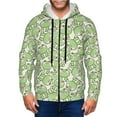 thumbnail image 1 of Kdxio Cute Frog Print Men Hoodies Casual Hoodies for Men with Zip Pockets Full Zip Long Sleeve Sweatshirt Sports Hooded Jacket-XX-Large, 1 of 5