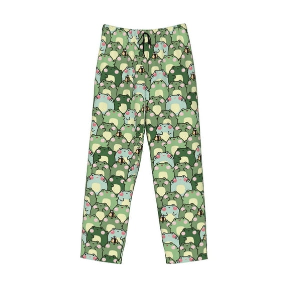 Kdxio Cute Frog Print Men's Sleep Pajama Pant Lounge Pants with Pockets