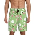 thumbnail image 1 of Kdxio Cute Frog2 Print Mens Sleep Shorts Bottoms Soft Comfy Pajama Wear Pants with Drawstring Pockets, 1 of 7