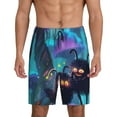 thumbnail image 1 of Kdxio Cute Fuzzy Fantasy Creatures Print Mens Sleep Shorts Bottoms Soft Comfy Pajama Wear Pants with Drawstring Pockets, 1 of 5