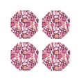 thumbnail image 1 of Kdxio Cute Girl Funny Coasters,4 Pcs Leather Coasters,Housewarming Gifts,Protect Furniture from Water Marks Scratch and Damage, 1 of 1