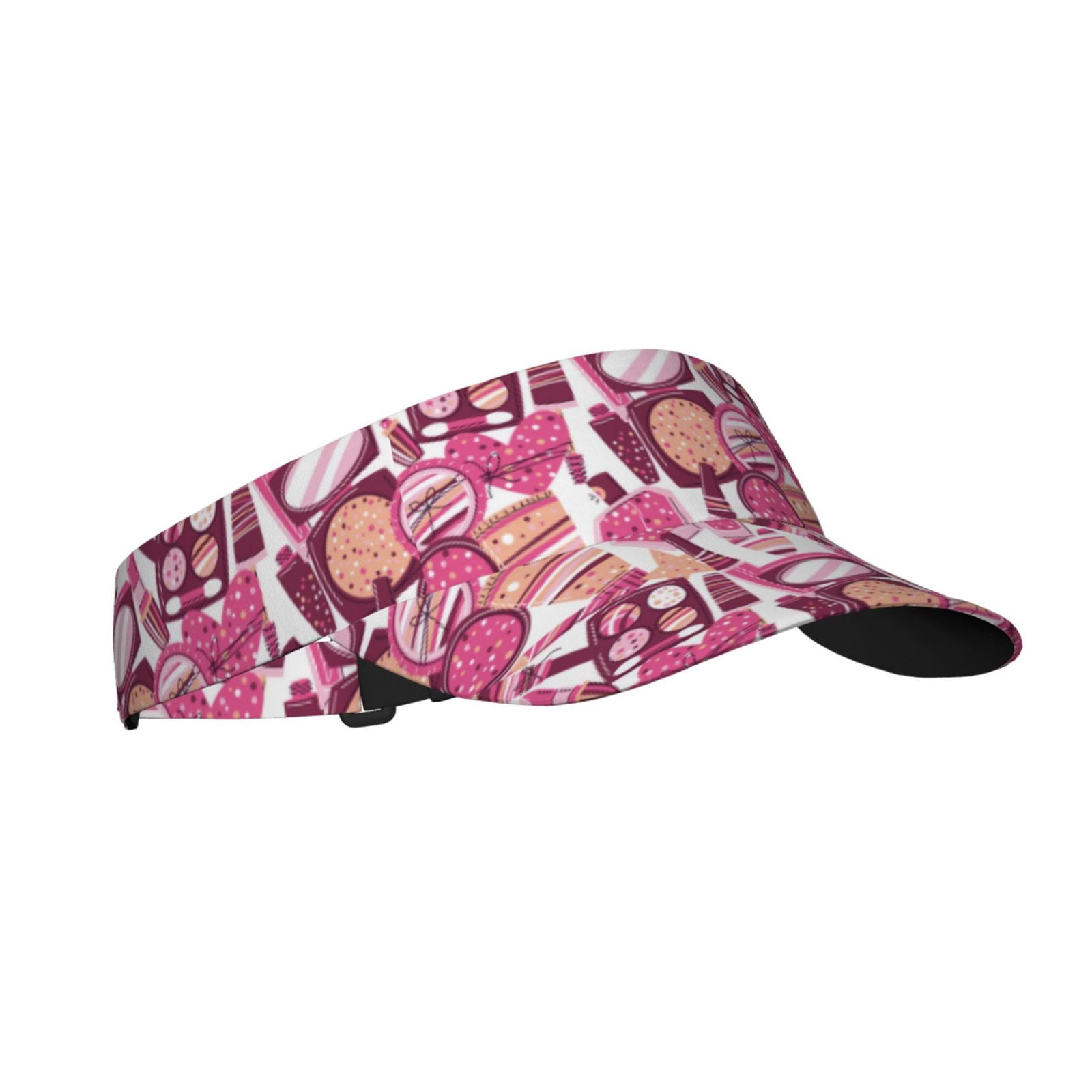 Kdxio Cute Girl Print Sun Visor Hat Golf Visor Adjustable Velcro