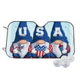 thumbnail image 1 of Kdxio Cute Gnomes in USA Print Windshield Sun Shade,UV Rays and Sun Heat Protection,Sunshade for Car Windshield,Car Shade Front Windshield - Medium, 1 of 6
