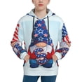 thumbnail image 1 of Kdxio Cute Gnomes in USA1 Pattern Boys Athletic Unisex Boys Girls Hoodie with Pocket Sweatshirts-Small, 1 of 6