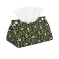 thumbnail image 1 of Kdxio Cute Hedgehogs Cactus Blue Print Tissue Box Cover,Modern PU Leather Rectangular Tissue Box Holder for Bathroom Living Room Bedroom Office Desk Car Home, 1 of 9