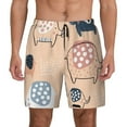 thumbnail image 1 of Kdxio Cute Ink Drawn Elephants Print Men'S Swim Trunks With Compression Liner 7 Inch Inseam Quick Dry Swim Shorts, 1 of 7