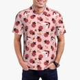 thumbnail image 1 of Kdxio Cute Ladybugs 1 Print Men's Short Sleeve Polo Shirt,Midweight Men's Shirt-3X-Large, 1 of 5