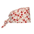 thumbnail image 1 of Kdxio Cute Mushroom Pattern Turban Hat for Women Men Comfortable Adjustable Cleaning Working Cap with Sweatband, 1 of 8