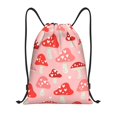 thumbnail image 1 of Kdxio Cute Mushroom1 Print Drawstring Backpack Bag,Waterproof Draw String Back Sack, Gym Drawstring Bags Swim Bag For Unisex, 1 of 9