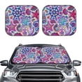 thumbnail image 1 of Kdxio Cute Nautical Print 2-Piece Sun Shade Front Windshield - Foldable Car Front Window Sunshades For Most Sedans Suv Truck, 1 of 6