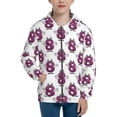 thumbnail image 1 of Kdxio Cute Number 8 Pattern Kids Boys Girls Zip Up Hoodie 3D Printed Hooded Sweatshirt Hoody Coat with Pocket 7-12 Y-Medium, 1 of 6