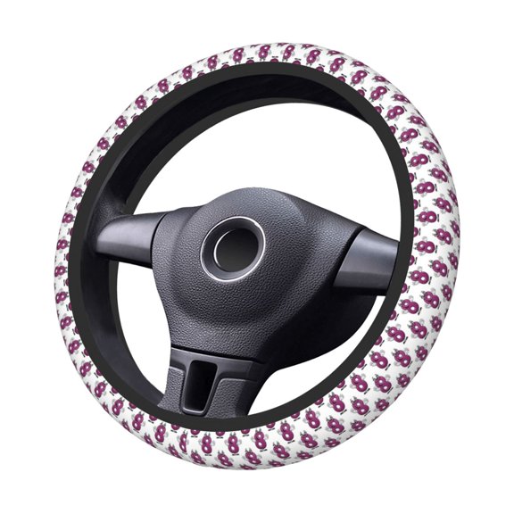 Kdxio Cute Number 8 Print Elastic Stretch Steering Wheel Cover,Auto Steering Wheel Cover,15 Inch Anti-Slip,Warm in Winter and Cool in Summer,Fit Suvs,Vans Cars,Trucks