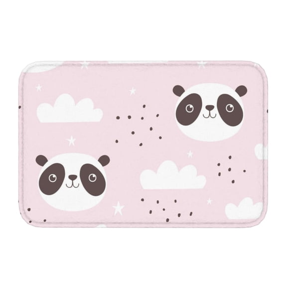 Kdxio Cute Panda,16" x 24", Non-Slip Front Door Mats,Outdoor Welcome Mat Washable