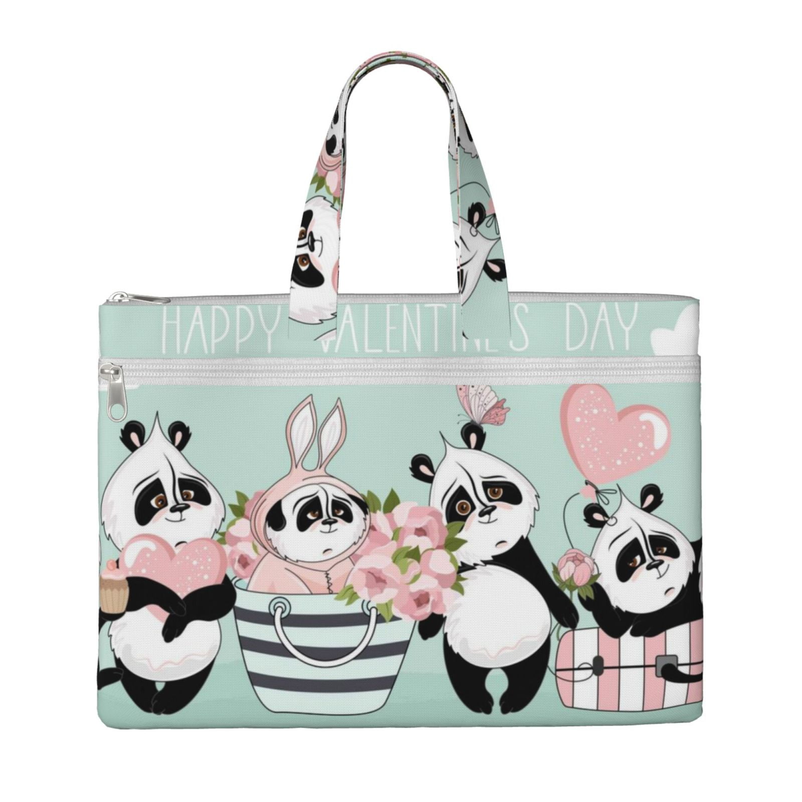 Kdxio Cute Panda File Tote Document Bag Business Briefcase Bag Document ...