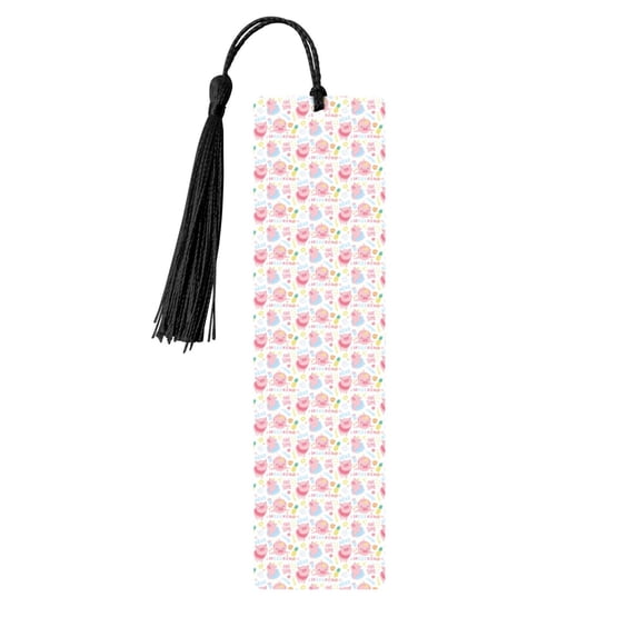 Kdxio Cute Pig Print Metal Tassel Bookmarks,Perfect Gift for Art Lovers and Bookworms Metal Bookmarks for Women