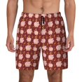 thumbnail image 1 of Kdxio Cute Pig With Coins Print Men'S Swim Trunks With Compression Liner 7 Inch Inseam Quick Dry Swim Shorts, 1 of 7