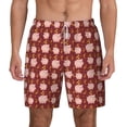 thumbnail image 1 of Kdxio Cute Pig With Coins Print Men'S Swim Trunks With Compression Liner 7 Inch Inseam Quick Dry Swim Shorts, 1 of 7