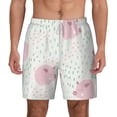 thumbnail image 1 of Kdxio Cute Pigs Print Men'S Swim Trunks With Compression Liner 7 Inch Inseam Quick Dry Swim Shorts, 1 of 7