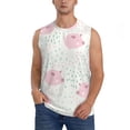 thumbnail image 1 of Kdxio Cute Pigs for Men's Muscle T-shirt,Sleeveless for Workout Running Athletic Gym Lounge Casual, 1 of 7