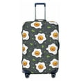 thumbnail image 1 of Kdxio Cute Poached Eggs Pattern Luggage Cover for Travel,Elastic and Durable,Fits 18-32 Inch,-No luggage included, 1 of 8