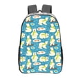 thumbnail image 1 of Kdxio Cute Polar Bear Fishing Clear Backpack, Transparent Bookbag for School for Women Men, Capacity Clear Bag for College, Travel, 1 of 7