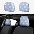 thumbnail image 1 of Kdxio Cute Poodle Dog Pattern Print 2 Piece Car Head Rest Covers Set Auto Front/Rear Seats Headrest Cover Universal Fit Most Cars,Sedan, SUV, 1 of 9