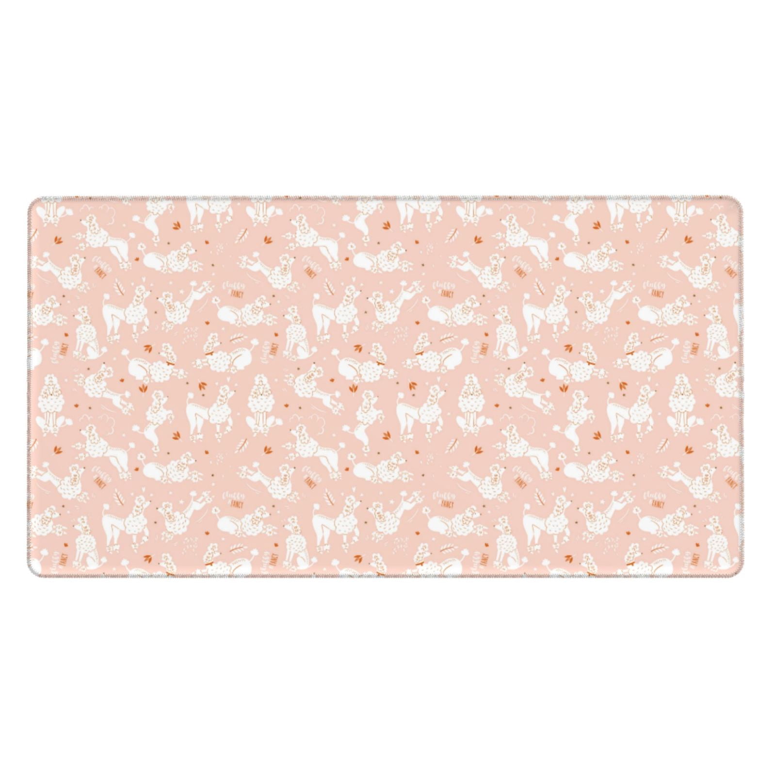 Kdxio Cute Poodle Dog Print Large Gaming Mouse Pad,Non-Slip Base,Water Resist Keyboard Pad for Gamer,Office & Home,29.5 x 15.8 in