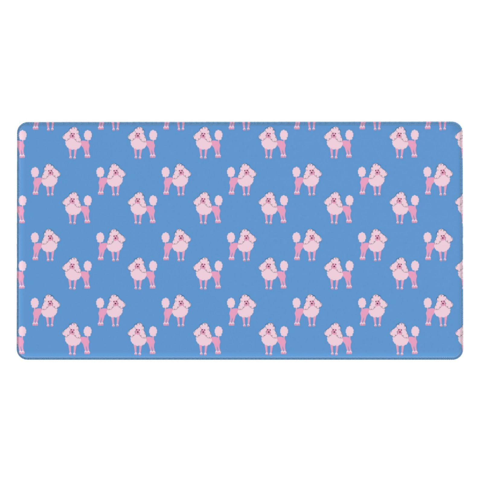 Kdxio Cute Poodle Dog Print Large Gaming Mouse Pad,Non-Slip Base,Water Resist Keyboard Pad for Gamer,Office & Home,29.5 x 15.8 in