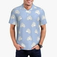thumbnail image 1 of Kdxio Cute Poodle Dog Print Men's Short Sleeve Polo Shirt,Midweight Men's Shirt, 1 of 6