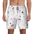thumbnail image 1 of Kdxio Cute Poodle Dog Print Men's Swim Trunks with Compression Liner 7 Inch Inseam Quick Dry Swim Shorts, 1 of 7