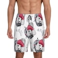 thumbnail image 1 of Kdxio Cute Poodle Dog Print Mens Sleep Shorts Bottoms Soft Comfy Pajama Wear Pants with Drawstring Pockets, 1 of 7
