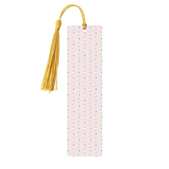 Kdxio Cute Poodle Dog Print Metal Tassel Bookmarks,Perfect Gift for Art Lovers and Bookworms Metal Bookmarks for Women
