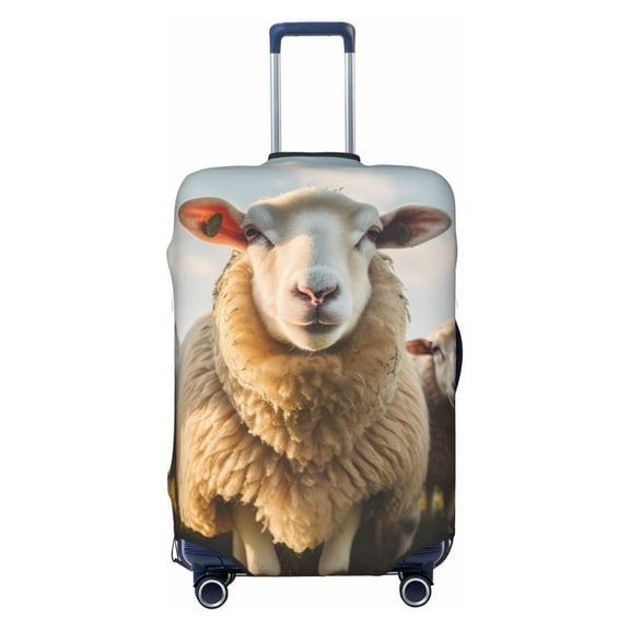 Kdxio Cute Prairie Sheep Herd Pattern Luggage Cover for Travel,Elastic and Durable,Fits 18-32 Inch,Anti-Scratch Suitcase Protector-No luggage included