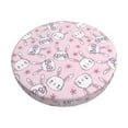 thumbnail image 1 of Kdxio Cute Rabbit Flower Print Stool Covers Round,Stretch Round Bar Stool Covers Washable Bar Stool Cushion Slipcover for 12-15 Inch Chair, 1 of 7