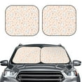 thumbnail image 1 of Kdxio Cute Rabbit Print 2-Piece Sun Shade Front Windshield - Foldable Car Front Window Sunshades for Most Sedans SUV Truck, 1 of 6