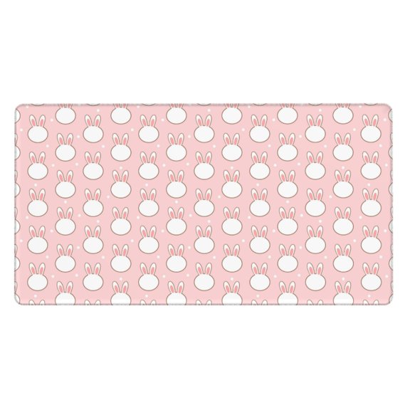 Kdxio Cute Rabbit Print Large Gaming Mouse Pad,Non-Slip Base,Water Resist Keyboard Pad for Gamer,Office & Home,29.5 x 15.8 in