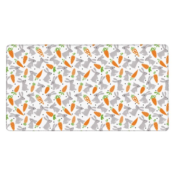 Kdxio Cute Rabbit Print Large Gaming Mouse Pad,Non-Slip Base,Water Resist Keyboard Pad for Gamer,Office & Home,29.5 x 15.8 in