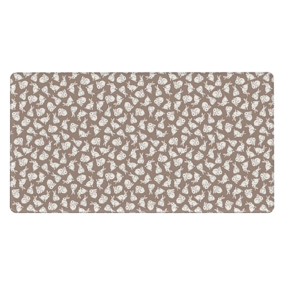 Kdxio Cute Rabbit Print Large Gaming Mouse Pad,Non-Slip Base,Water Resist Keyboard Pad for Gamer,Office & Home,29.5 x 15.8 in