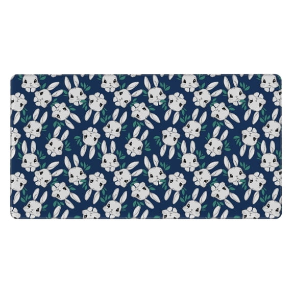 Kdxio Cute Rabbit Print Large Gaming Mouse Pad,Non-Slip Base,Water Resist Keyboard Pad for Gamer,Office & Home,29.5 x 15.8 in