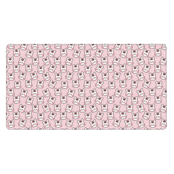 Kdxio Cute Rabbit Print Large Gaming Mouse Pad,Non-Slip Base,Water Resist Keyboard Pad for Gamer,Office & Home,29.5 x 15.8 in
