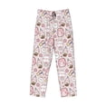 thumbnail image 1 of Kdxio Cute Rabbit Print Men's Sleep Pajama Pant Lounge Pants with Pockets, 1 of 8