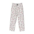 thumbnail image 1 of Kdxio Cute Rabbit Print Men's Sleep Pajama Pant Lounge Pants with Pockets, 1 of 8