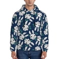 thumbnail image 1 of Kdxio Cute Rabbit Print Mens Casual Hooded Collar Drawstring Hoodies Pullover Sweatshirts Casual Long Sleeve Shirts-3X-Large, 1 of 7