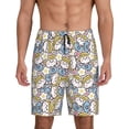 thumbnail image 1 of Kdxio Cute Rabbit Print Mens Sleep Shorts Bottoms Soft Comfy Pajama Wear Pants with Drawstring Pockets, 1 of 7