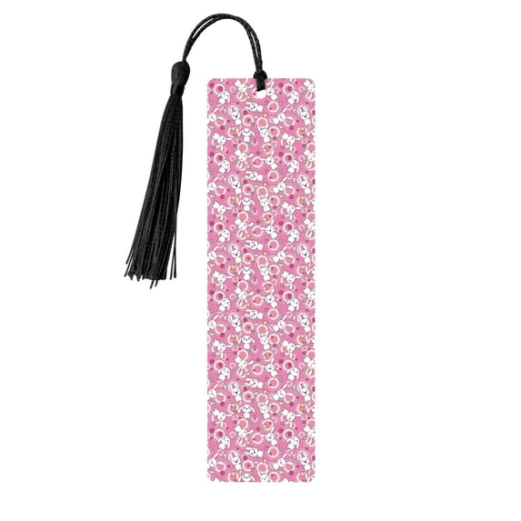 Kdxio Cute Rabbit Print Metal Tassel Bookmarks,Perfect Gift for Art Lovers and Bookworms Metal Bookmarks for Women