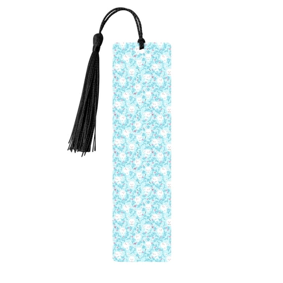 Kdxio Cute Rabbit Print Metal Tassel Bookmarks,Perfect Gift for Art Lovers and Bookworms Metal Bookmarks for Women