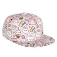 thumbnail image 1 of Kdxio Cute Rabbit Print Snapback Hat for Men Women,Adjustable Baseball Cap, 1 of 7