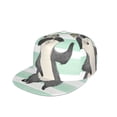 thumbnail image 1 of Kdxio Cute Raccoon Print Snapback Hat for Men Women,Adjustable Baseball Cap, 1 of 7
