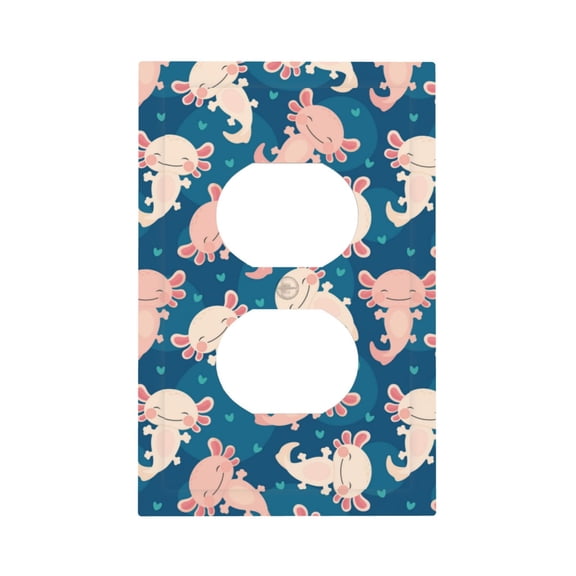 Kdxio Cute Salamander Decorator Light Switch or Receptacle Outlet Wall Plate Decorator Wall Plate Child Safe Outlet Cover-Style S